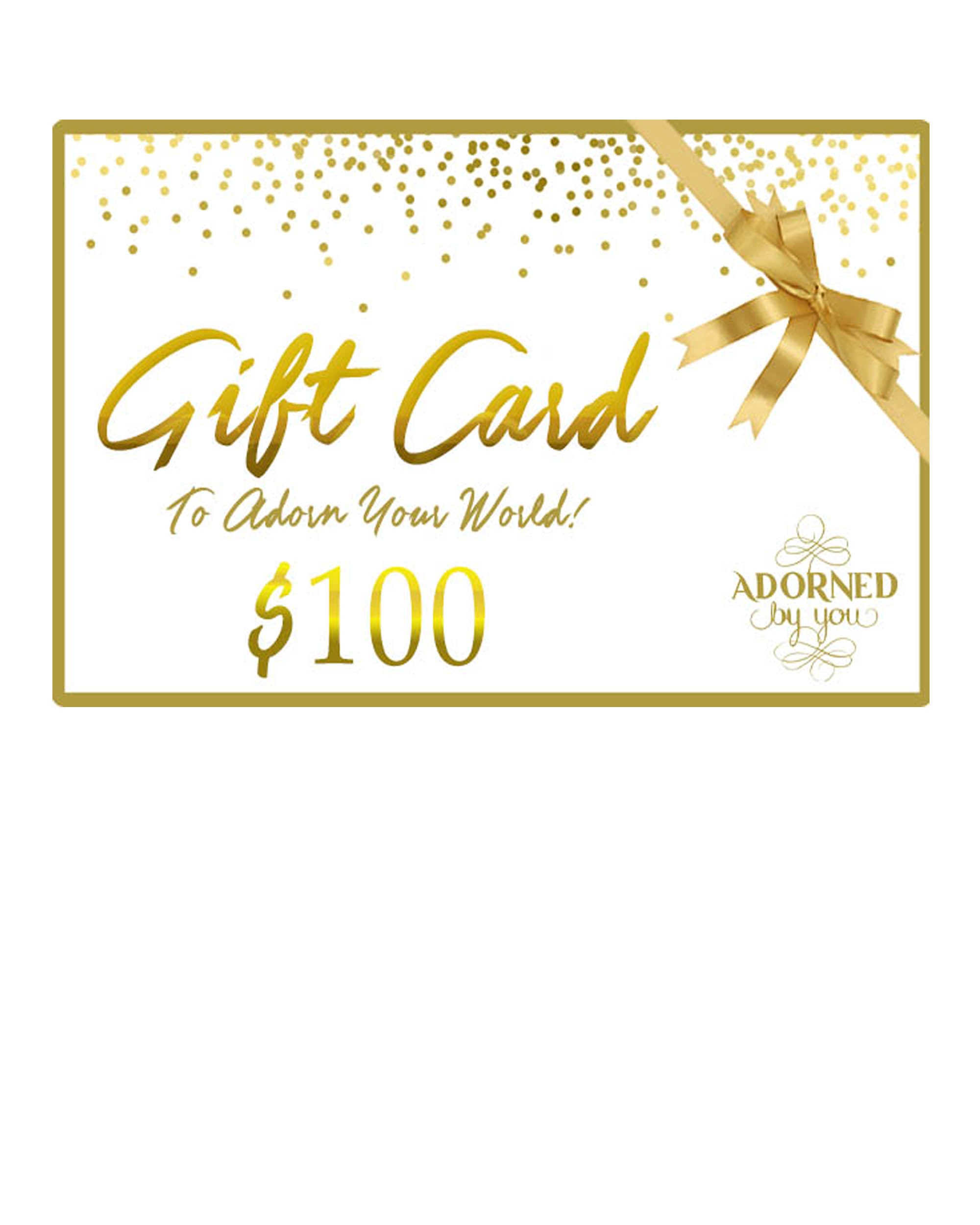 Gift Card Adorned By You 